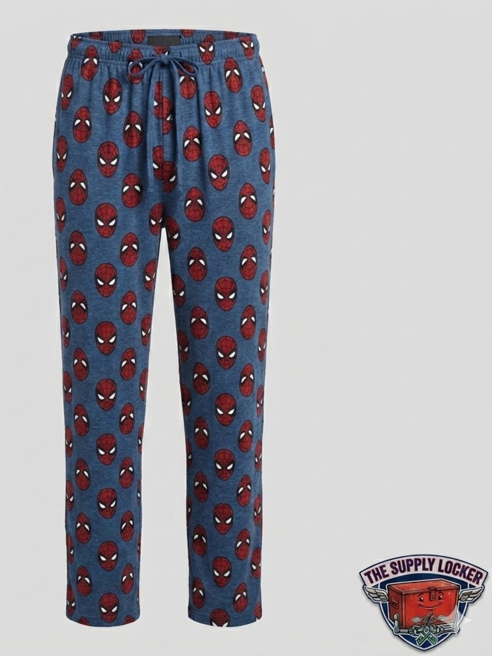Marvel Comics Spider-Man Lounge Pajama Pants Men’s XL Blue Drawstring Sleepwear